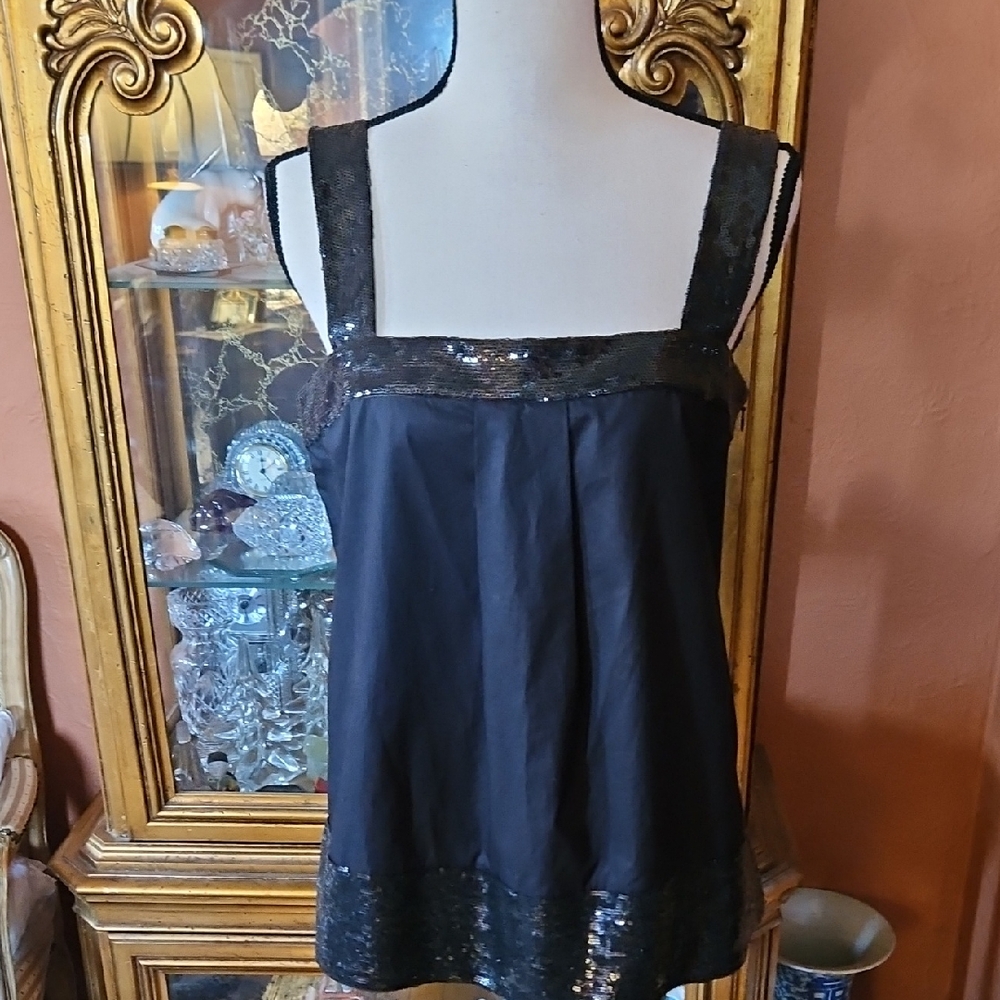 Theory Sequin Trimmed Cami